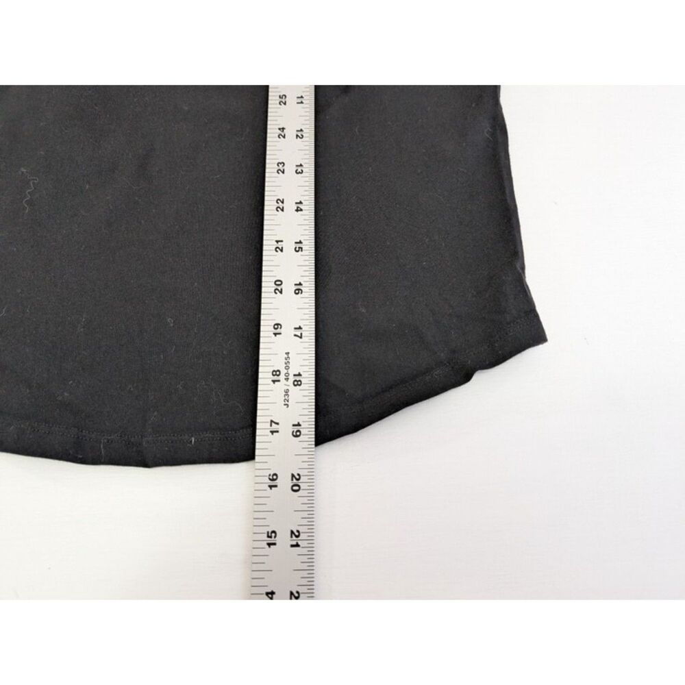 H&M Girls 8/10 Black Ruffle Crew Neck Short Sleeve Cotton Tee Shirt Top - Picture 8 of 8
